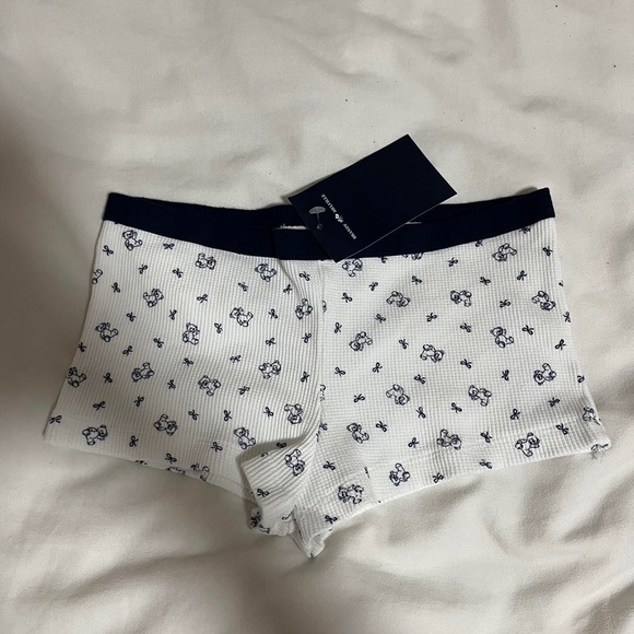 Brandy Melville Blue Bear Bow Boxers - Picture 1 of 1